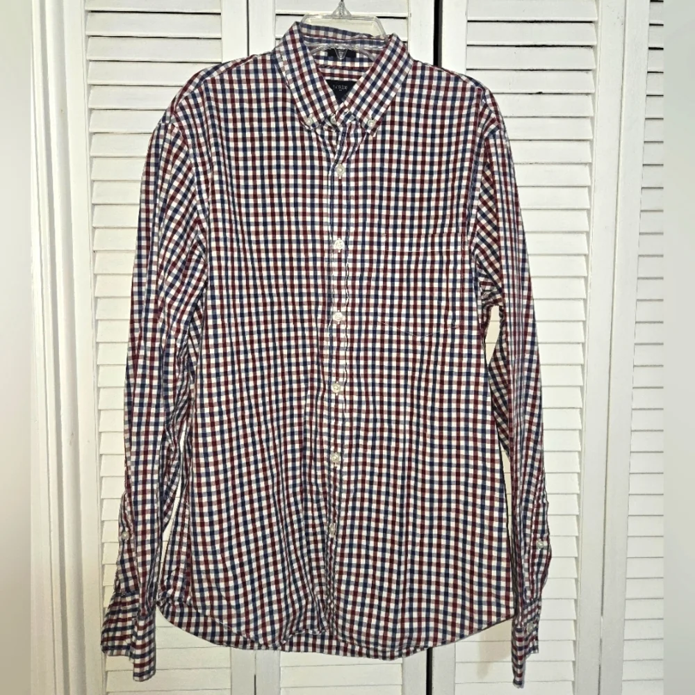 J.Crew Men's M Checkered Shirt